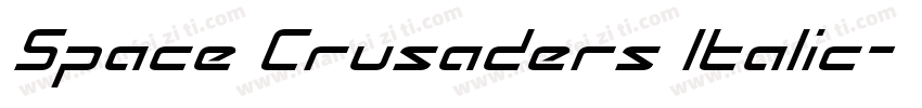 Space Crusaders Italic字体转换